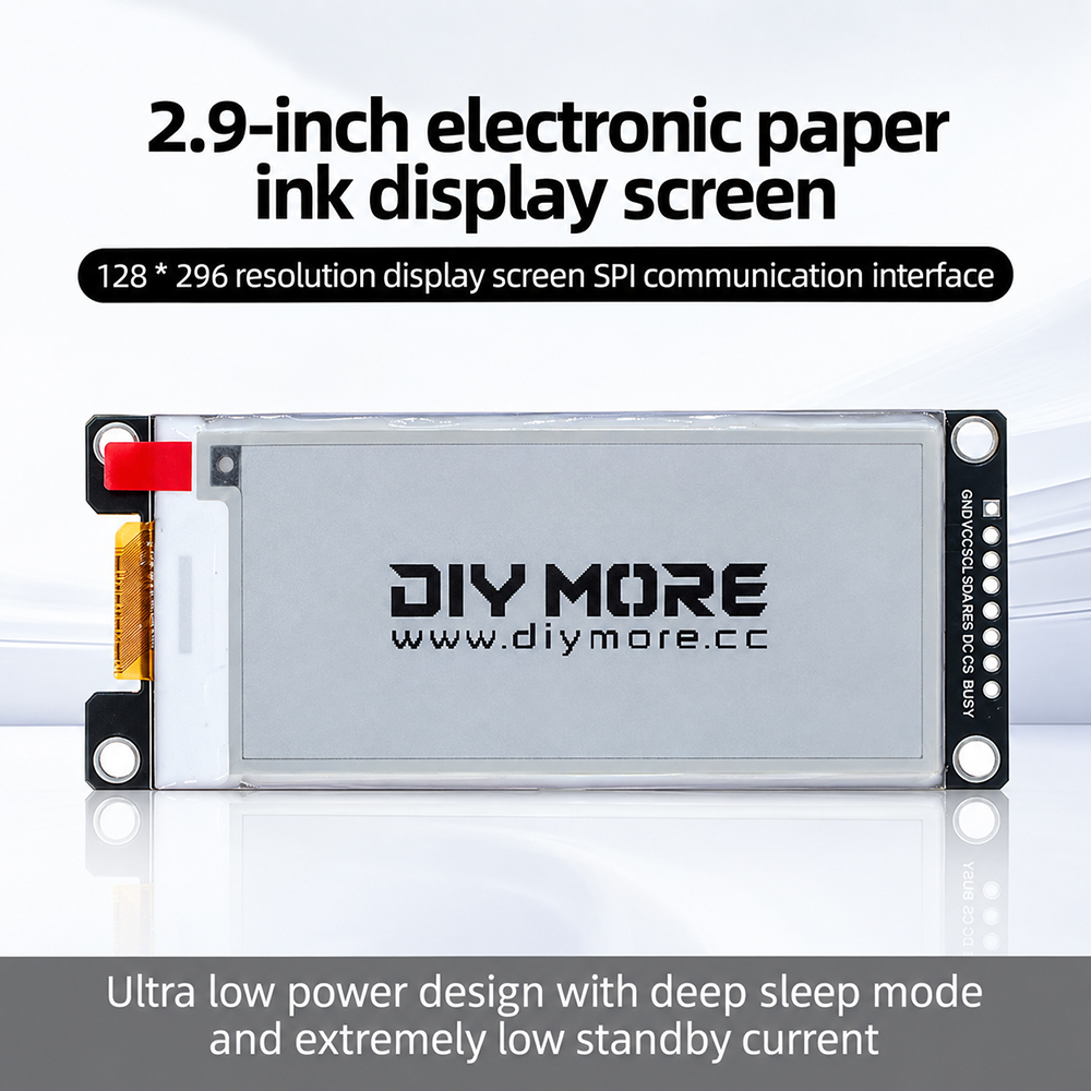 Display Epaper 2.9 - 2,9-дюймовый черно-бело-красно-желтый дисплей, 2,9-дюймовый модуль электронной
