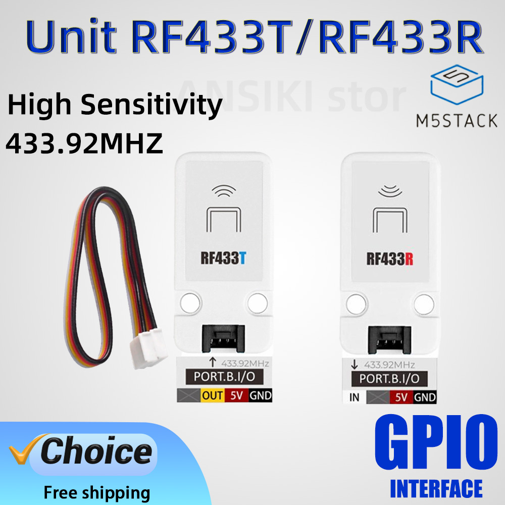 Diy Home Automation System - Комплект IoT-системы M5Stack Unit RF433T/RF433R для